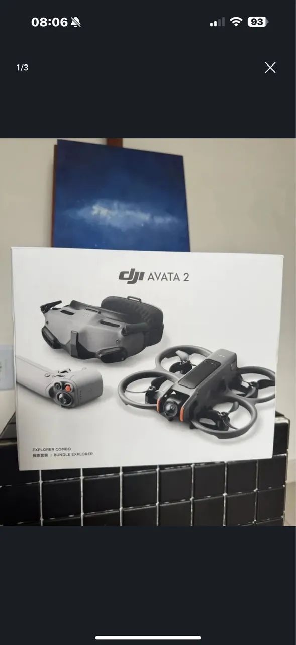 drone DJI Avata 2 Explorer Combo (3 Baterias) + Hub + Bolsa - Impecável