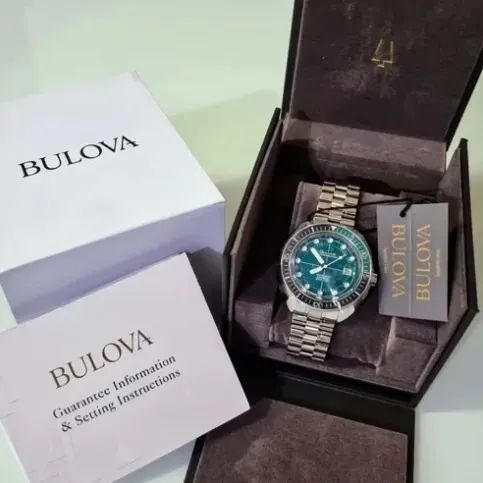 Relógio Bulova Oceanographer Diver turquesa - Foto 3