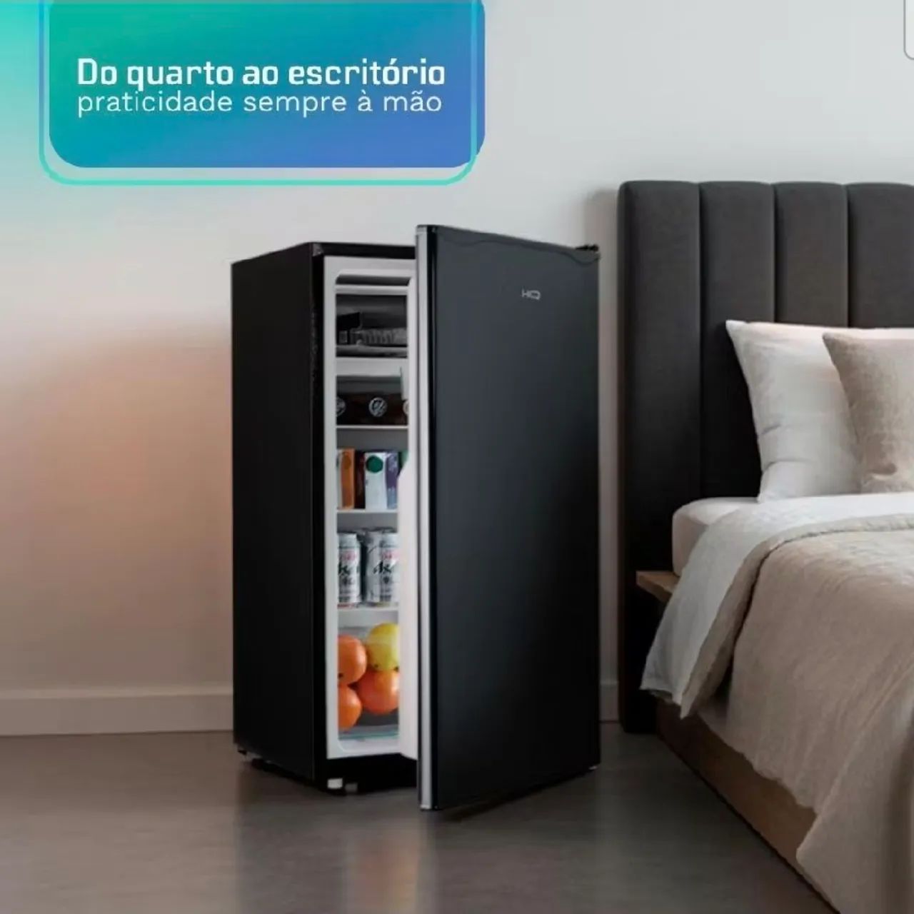 Frigobar HQ 93 lt preto - Foto 4