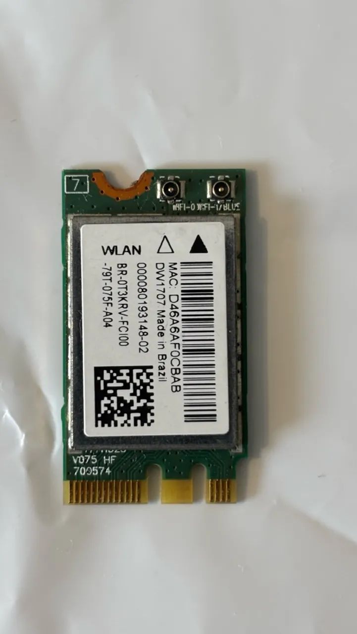Placa Wi-Fi Qualcomm Atheros QCNFA335 para Notebook - Foto 2