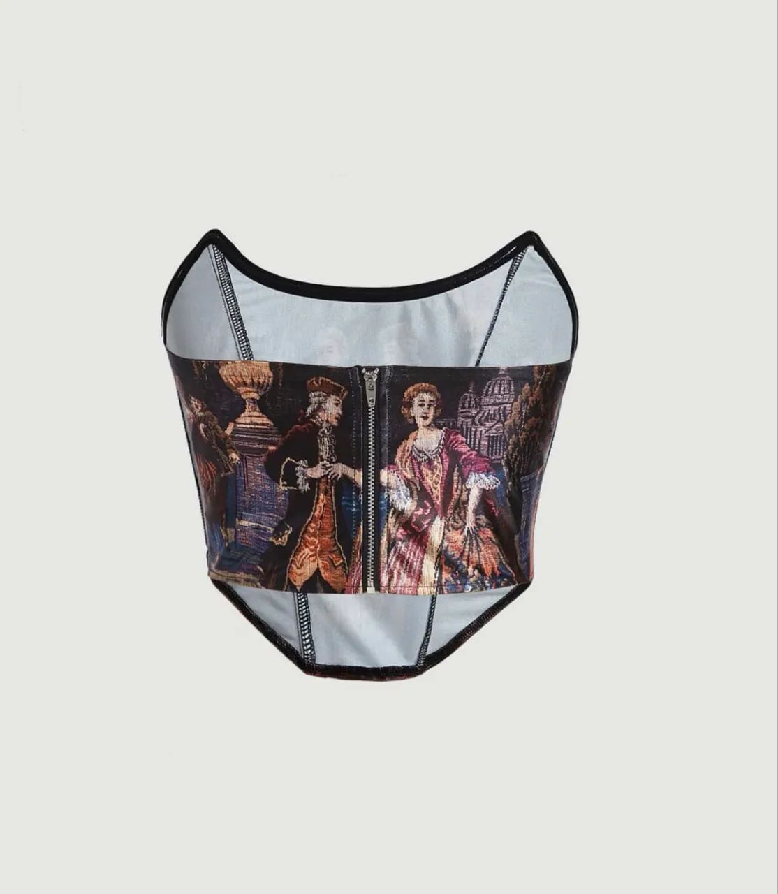 cropped corset feminino P multicolorido - Foto 4