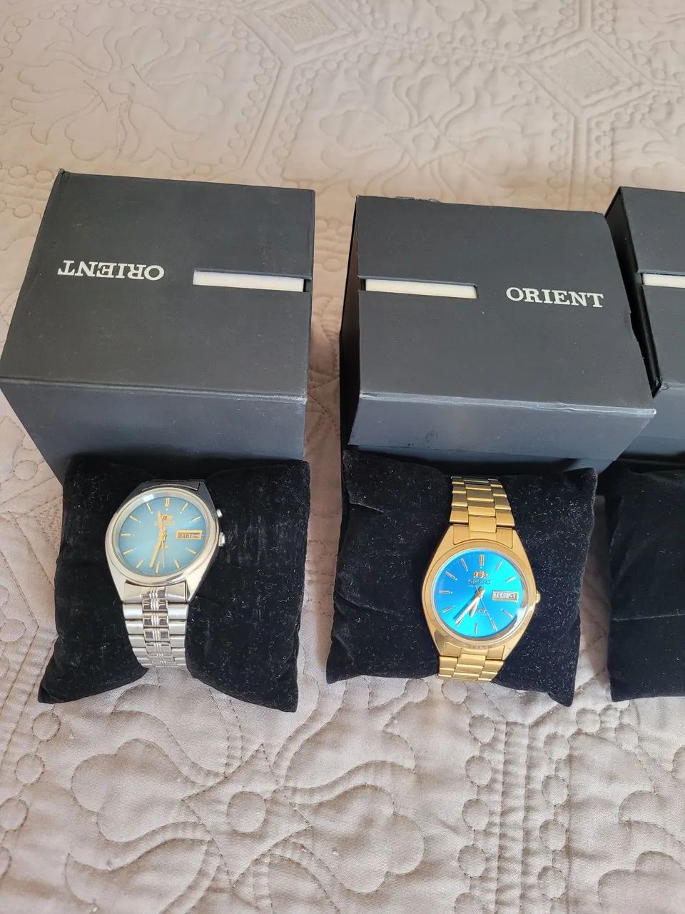 Relógio orient automático dourado  - Foto 3