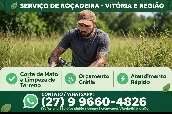 Trabalho com roçadeira 