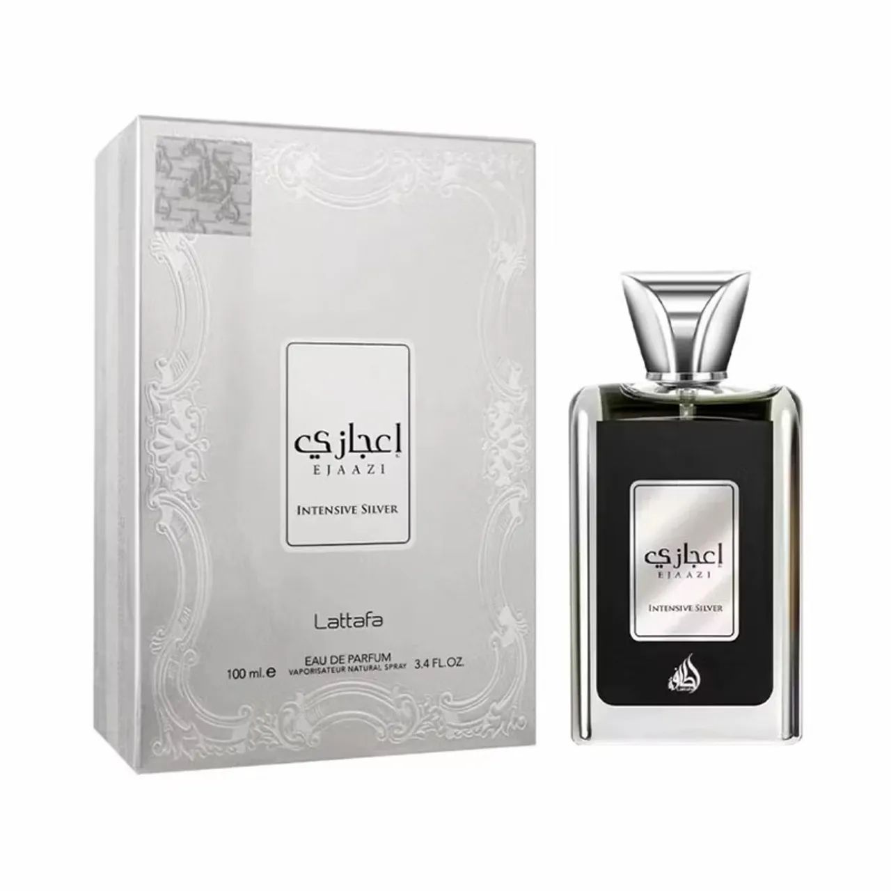 Perfume árabe Ejaazi Intensive Silver - Lattafa (100 ml) - Foto 2