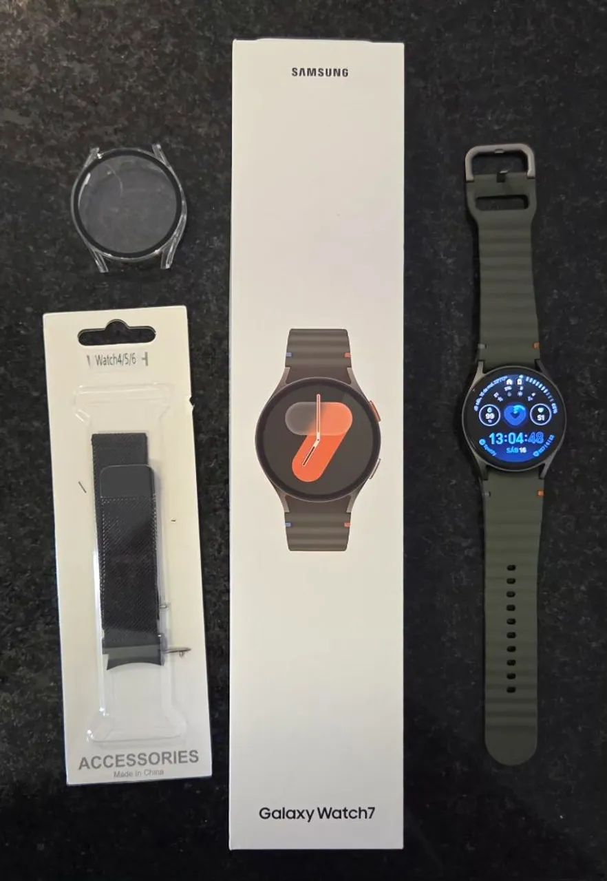 OGalaxy Watch 7 BT 40mm - Pulseira Verde - Foto 4