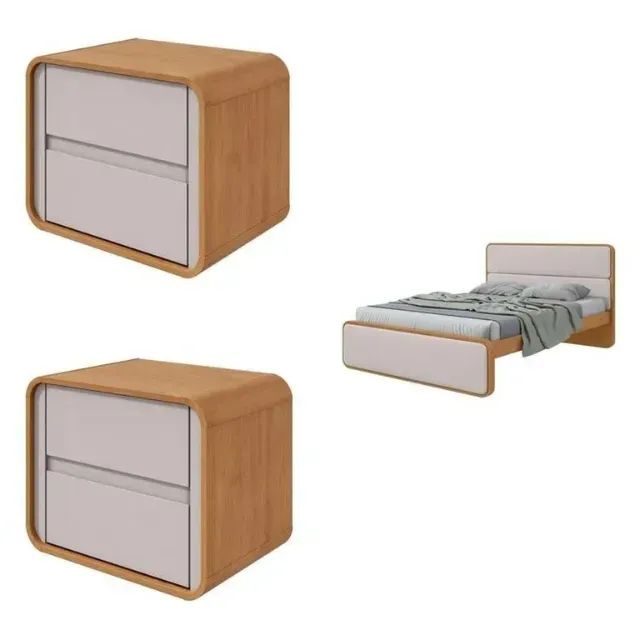 Cama Casal Loop Luxo 1,40m Easy Like Estrutura Robusta - Foto 2