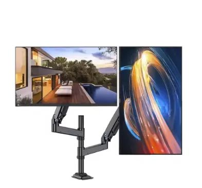 Suporte P/ 2 Monitores 17 A 27 Polegadas Com Pistão Gás Vesa - Foto 4