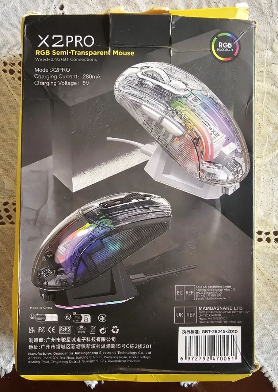 Mouse Sem Fio Attack Shark X2 Pro - Foto 2