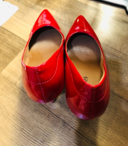 usaflex scarpin vermelho