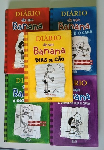 Kit Diário De Um Banana Volumes 1 2 3 4 5 (Capa Dura)