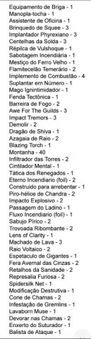 Baralho vermelho de Magic com cartas artefatos - Foto 3
