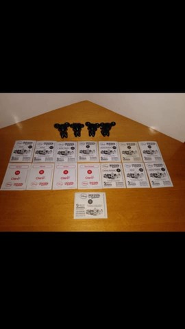 Lote 4 Gogos Disney todos Mickey e Minnie e 15 Figurinhas - Foto 3
