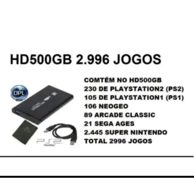 HD COM 100 JOGOS PS2 SUA ESCOLHA OPL