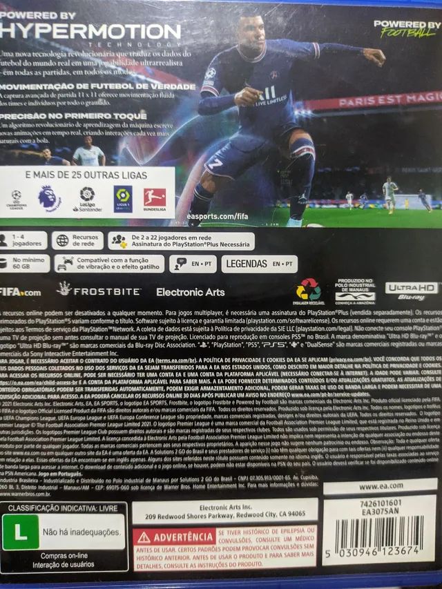 Fifa 22 PS5 - Videogames - Restinga, Porto Alegre 1251909681