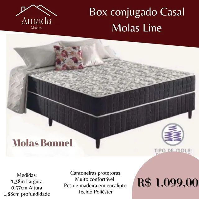 cama box conjugada casal espuma apenas 599,00 , Entrega  em 3 dias  - Foto 2