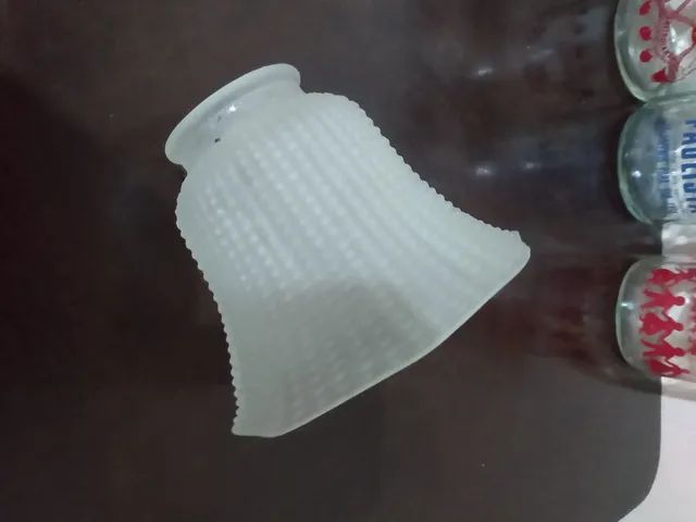 Tulipa para ventilador de teto ou abajur Antigo  - Foto 4