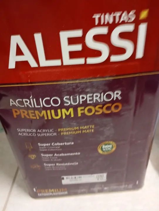 Tinta Acrílica branco fosco Premium 18 litros - Foto 3