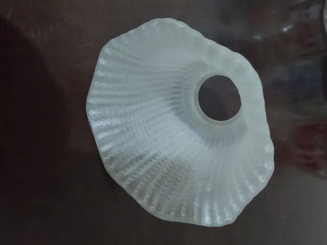 Tulipa para ventilador de teto ou abajur Antigo  - Foto 3