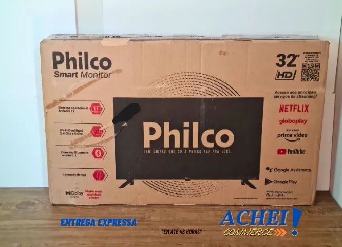 Monitor Smart 32' Philco Led - Novo -NF-Garantia 