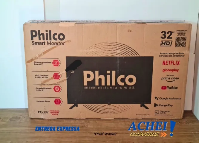 Monitor Smart 32' Philco Led - Novo/Lacrado -NF-Garantia