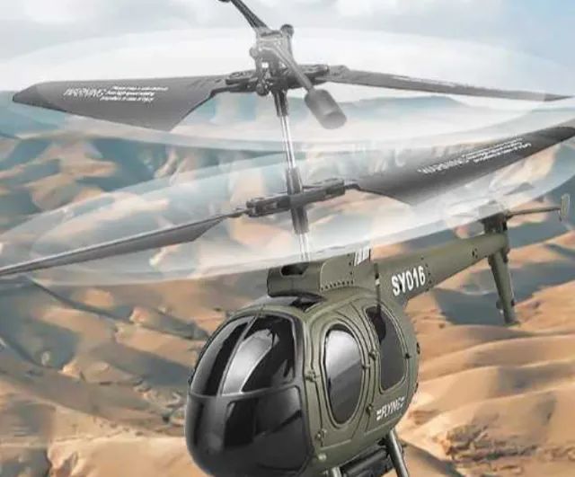 Helicoptero Com Camera S016c Militar Verde - Foto 4
