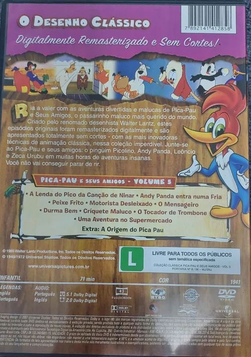 Pica-Pau - Coleção Clássica - Volume 5 - DVD - Foto 2
