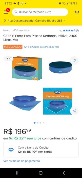 Capa de piscina Redonda 2400 Lt na Caixa  - Foto 2