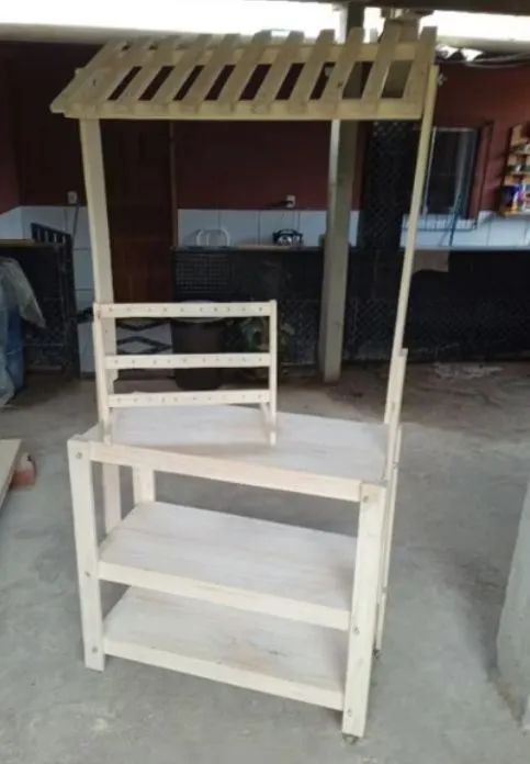 Bancada de férias, para vendedor, pinus, pronto pra buscar. - Foto 3