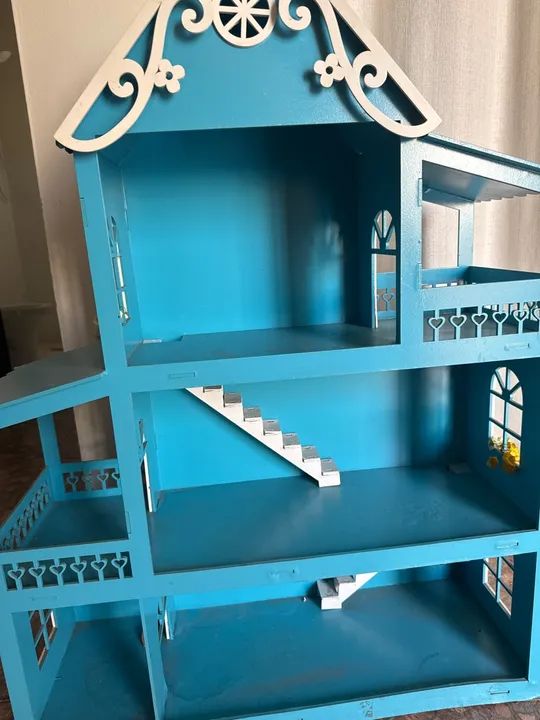 Casa de Bonecas Azul - Divertida e Completa! - Foto 2