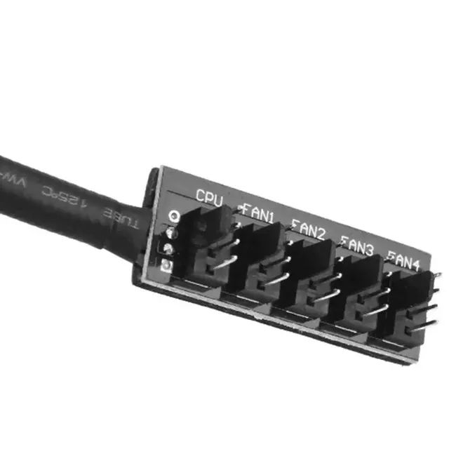 Adaptador Hub PWM 5 em 1 para Ventoinhas - Extensor de 4 Pinos - Foto 2