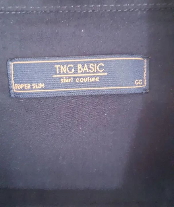 Camisa Social Masculina Manga Longa Azul marinho,TNG. - Foto 3
