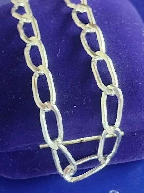 Corrente Pulseira Prata 950 Elos 7 gramas 5 mm Maciça 21 Cm