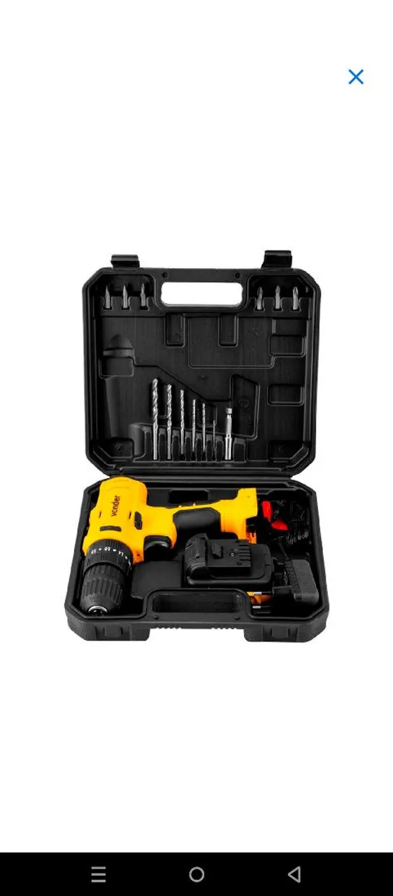 Vende-se parafusadeira/furadeira de impacto Vonder a bateria 12v Bivolt