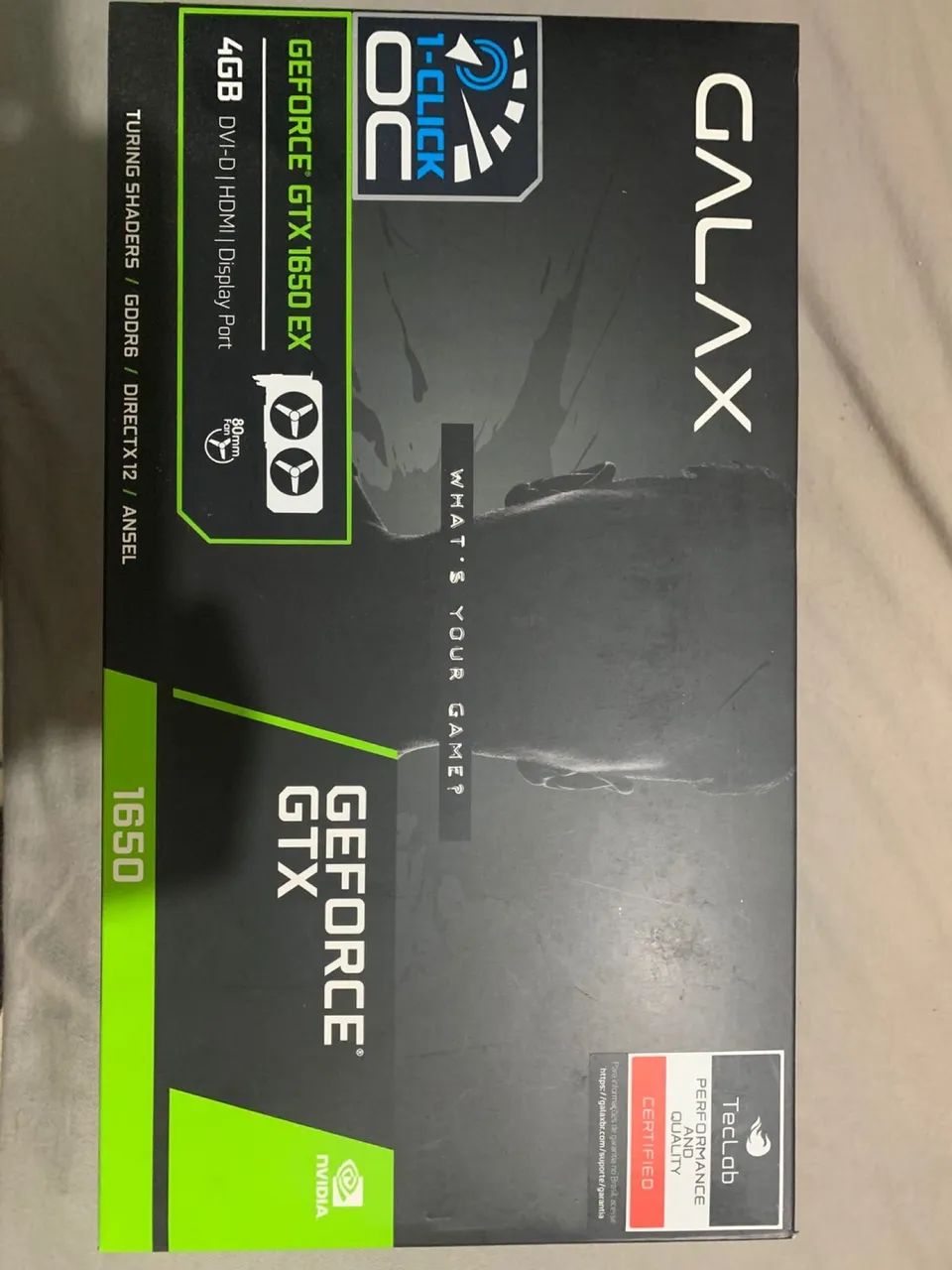 Placa de video Galax GeForce GTX 1650 ex