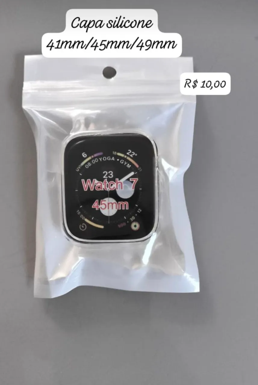 Case de Silicone para Apple Watch 41mm/45mm/49mm
