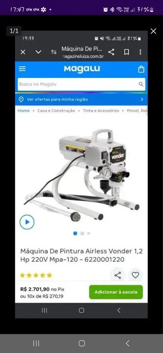 Pistola de pintura Vonder - Foto 5