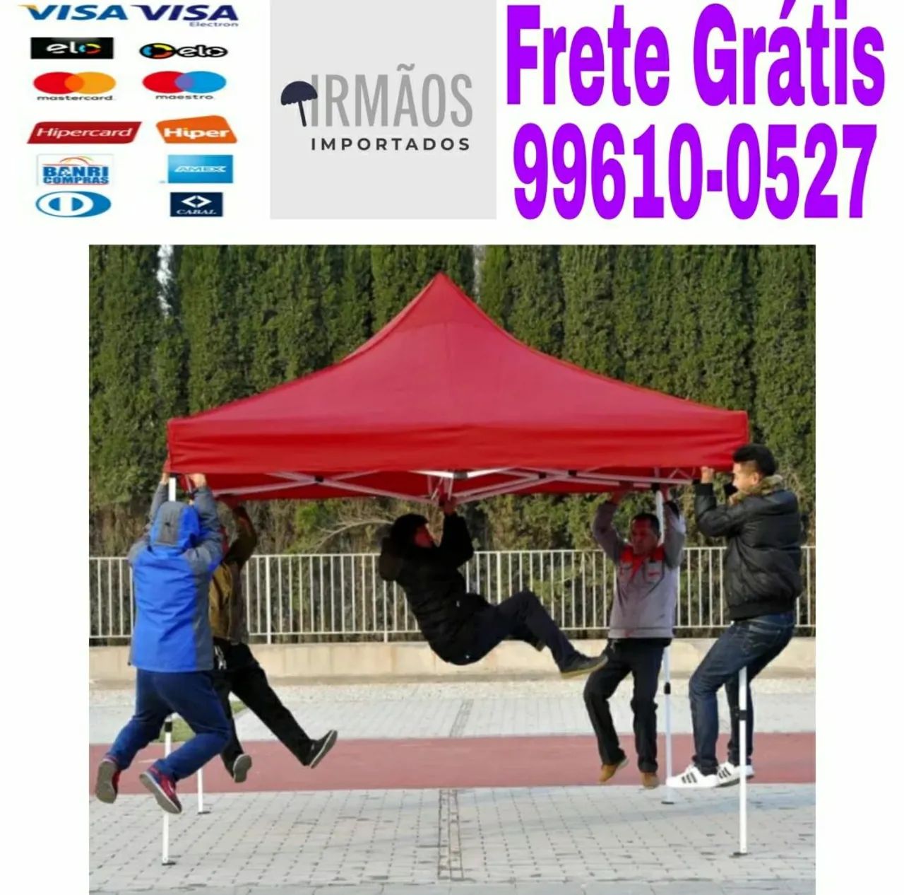 Tenda Sanfonada 2x2 Reforçada