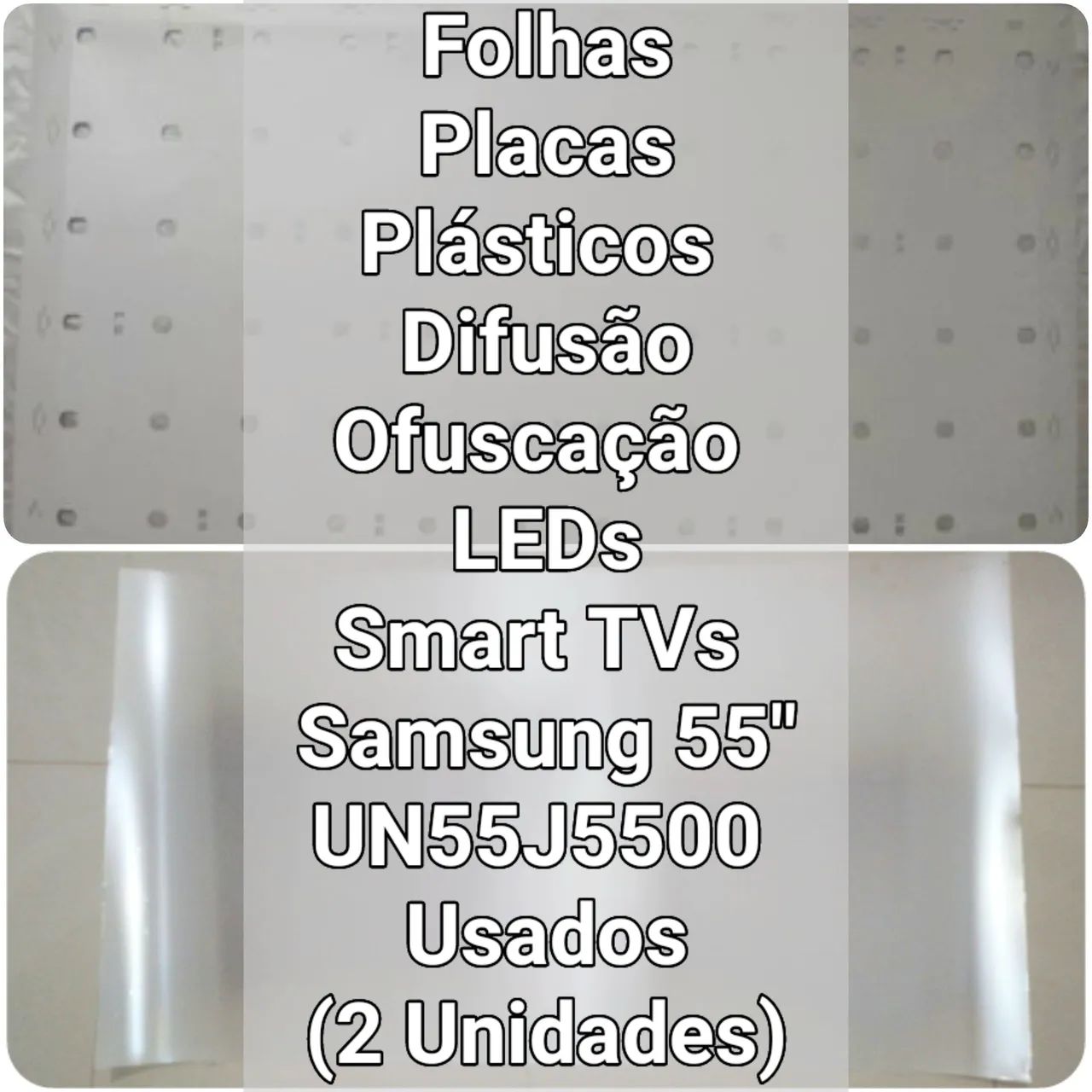 Folhas, Placas de LED para TV Samsung UN55J5500 Antigas