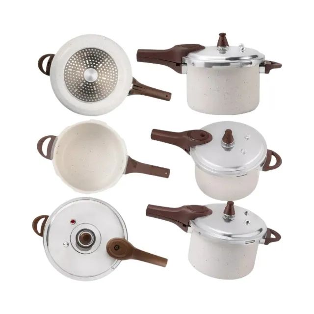 Panela Pressão Brinox Cerâmico Indução Vanilla 4.2l Vanilla. - Foto 2