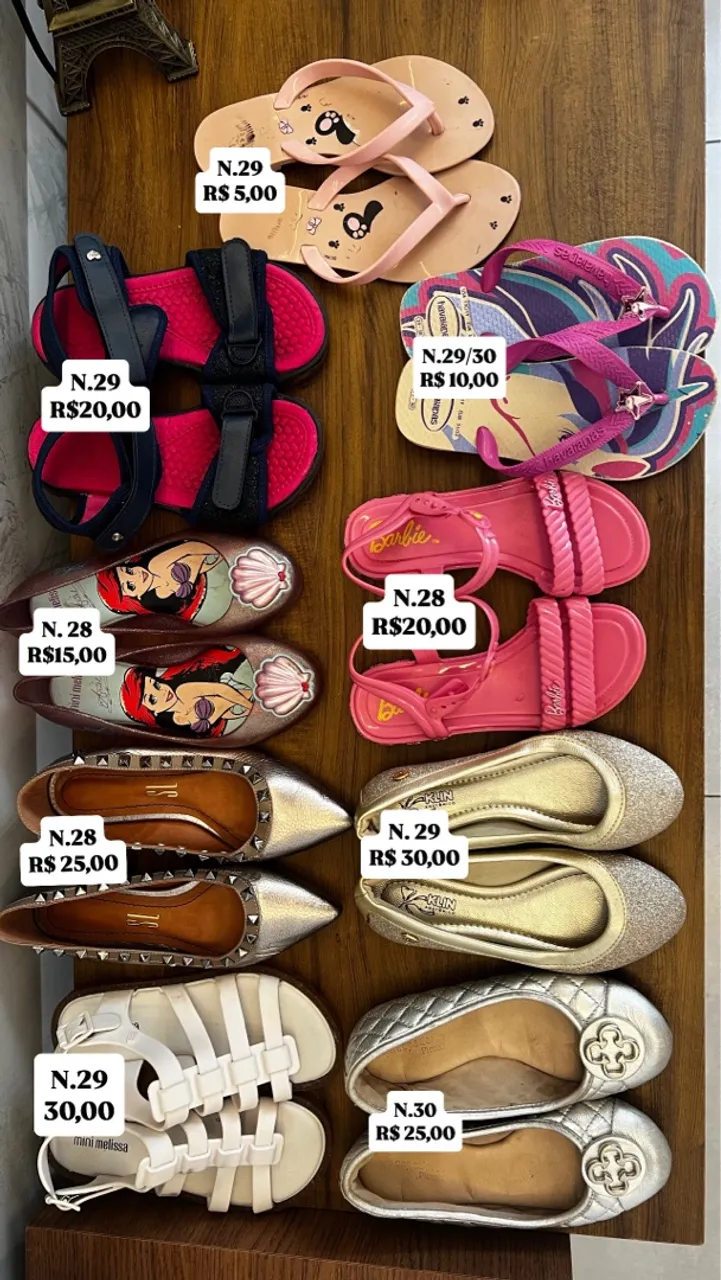 Sapatos Infantis Diversos - Vários Modelos e Cores