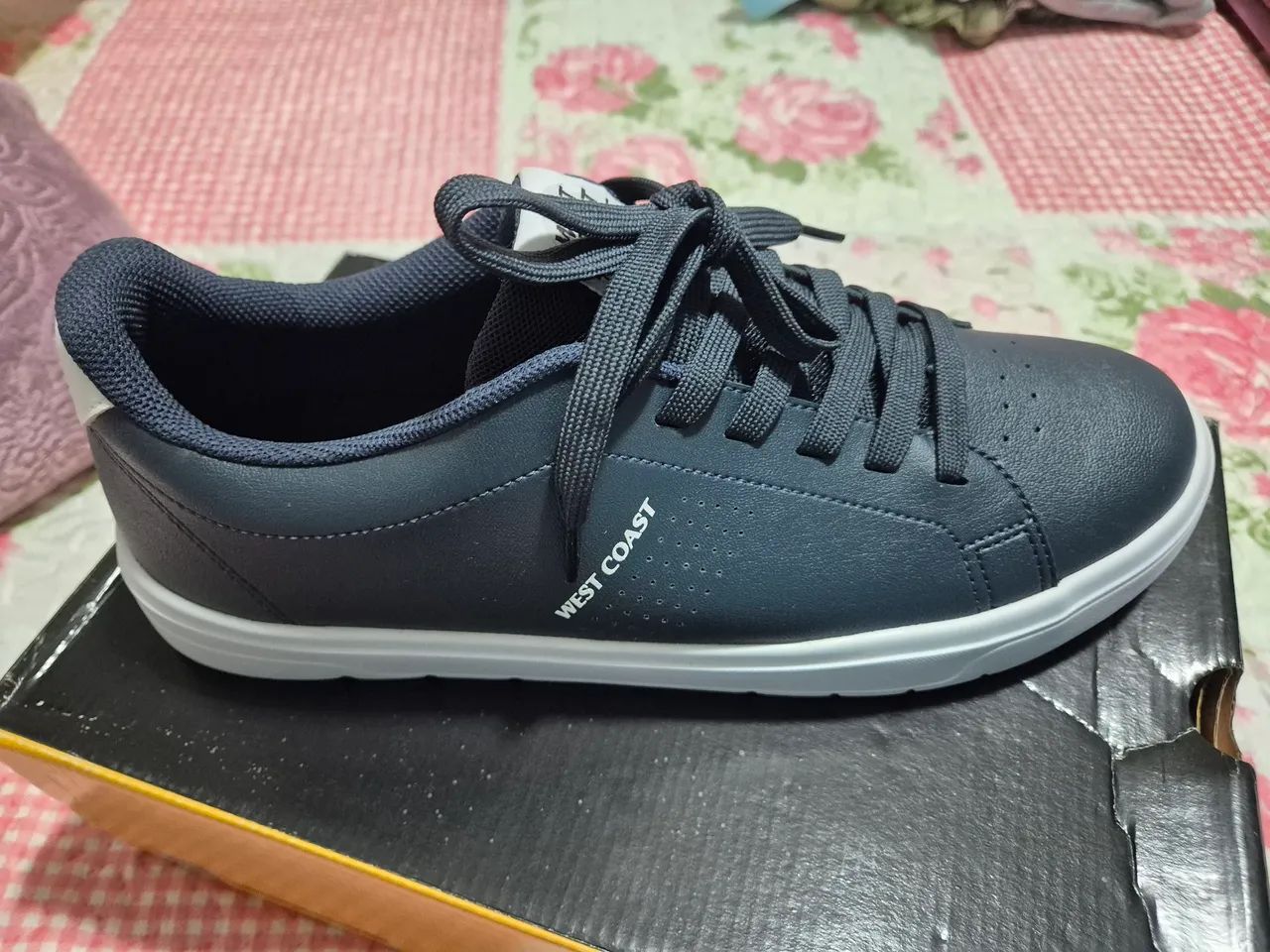 Sapatenis West Coast Azul Marinho Novo! Calçados Jardim