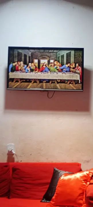 TV com a imagem da Última Ceia quadro 42 polegadas  - Foto 2