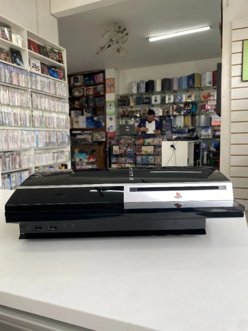 CONSOLE PLAYSTATION 3 FAT PRETO BLACK PIANO 80GB SEMINOVO NA CAIXA (JPN) - PS3 - Foto 4