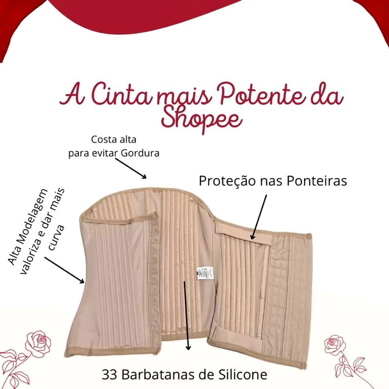 Super Cinta Modeladora 33 Barbatanas - Foto 2