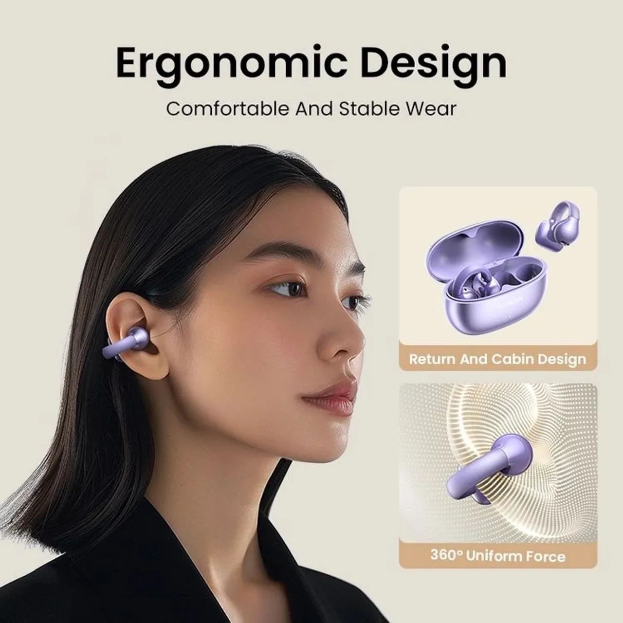 NOVIDADE!  Fones de Ouvido Clip Ear - UGREEN HiTune S3 - Foto 4