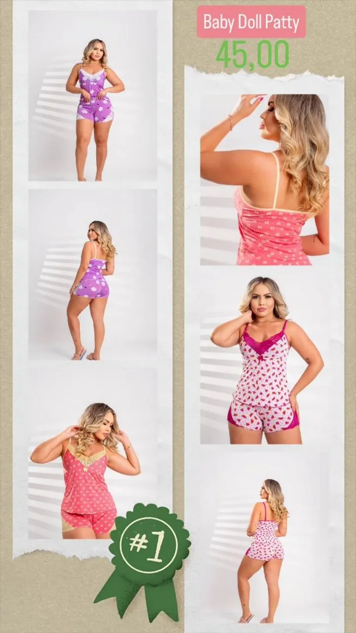 Baby Doll Patty - Conforto e Estilo para suas noites!