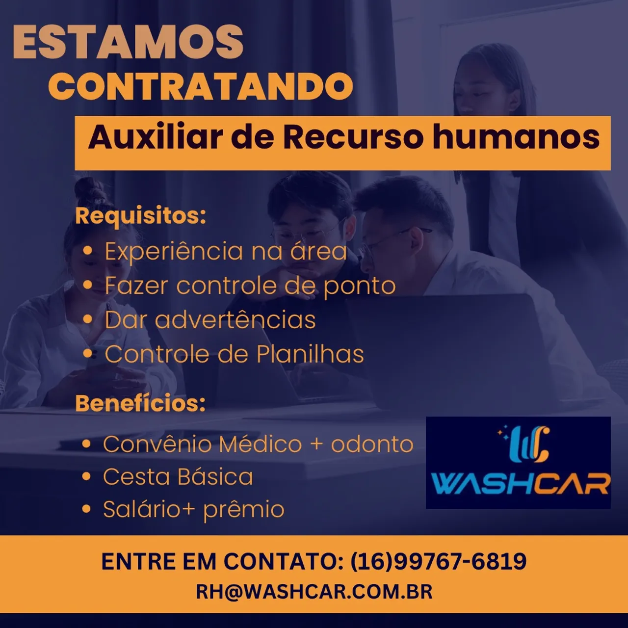 Vaga Aux Recursos Humanos
