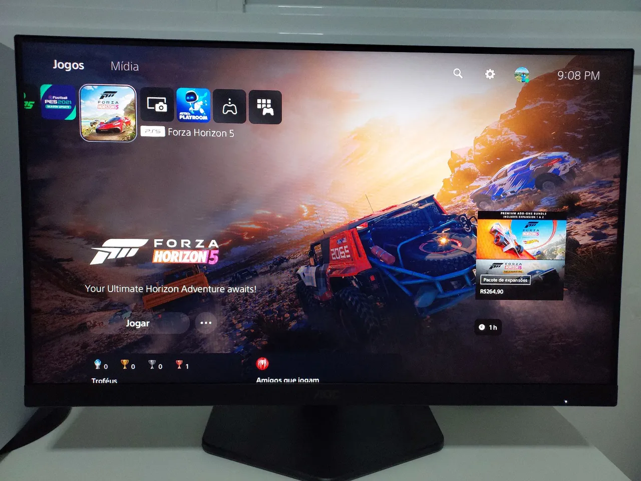 Monitor Gamer AOC 24 polegadas Full HD 180Hz 0,5 ms IPS