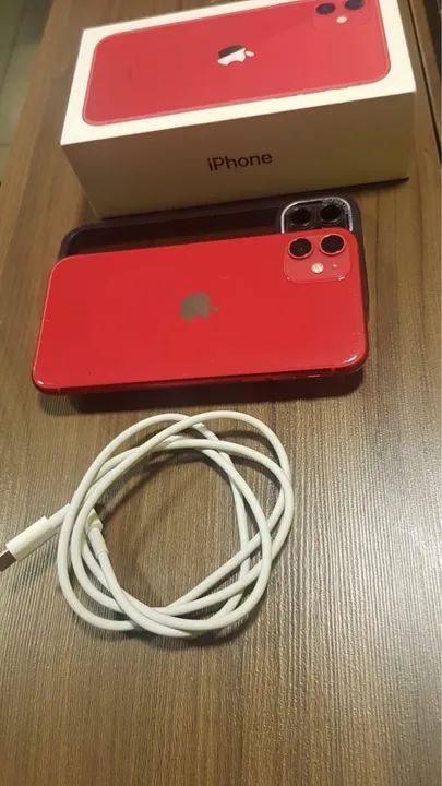 iPhone 11 Vermelho muito conservado , estado de novo  , 128 gigas  - Foto 3