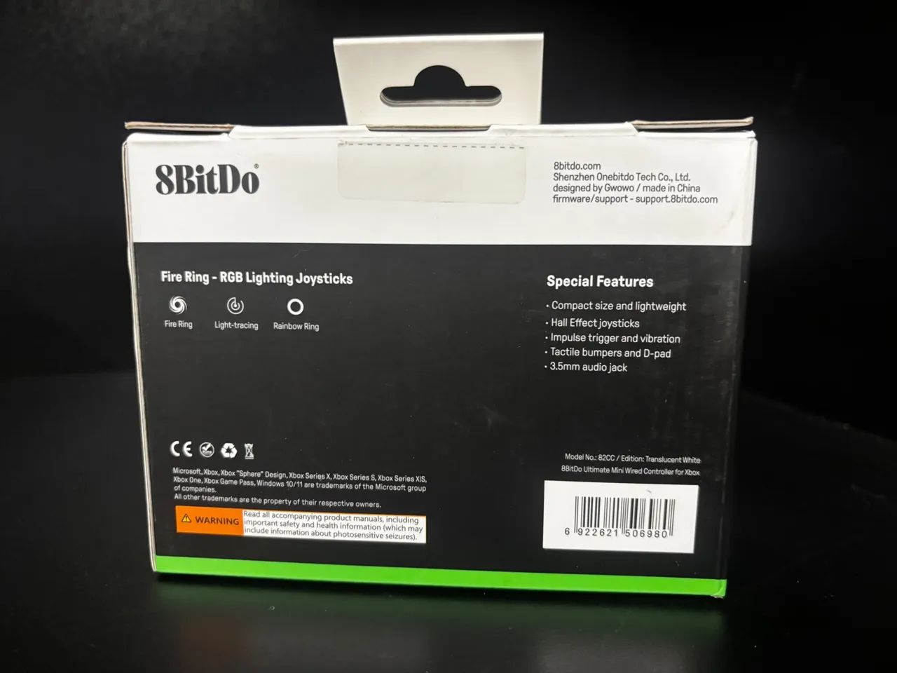 Controle Com Fio 8BitDo Ultimate Mini para Xbox - Translucent White - Foto 2